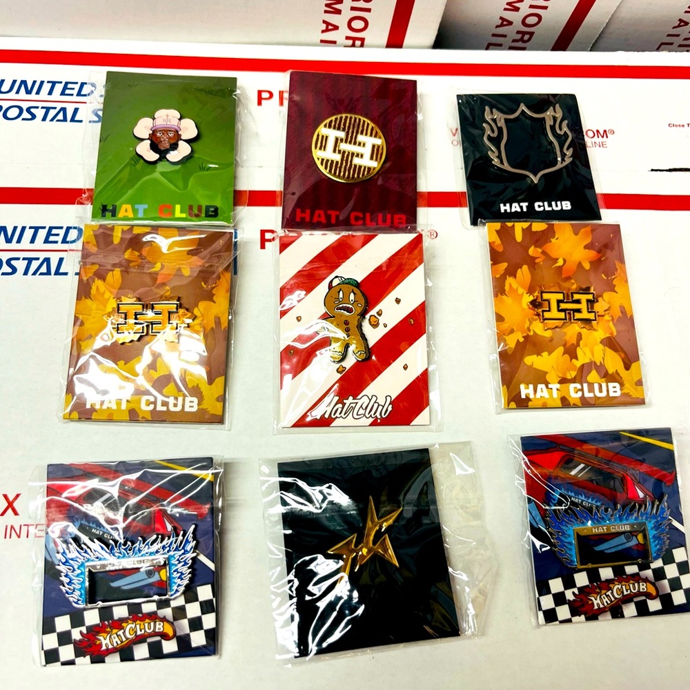 (9-Pack Bundle ) Hat Club Exclusive Hat Pins
